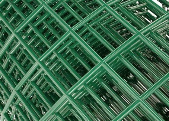 Πράσινο 25m Pvc επικαλυμμένο συρματόπλεγμα ρολ υλικό ύφασμα με ευθεία άκρη για φράχτες