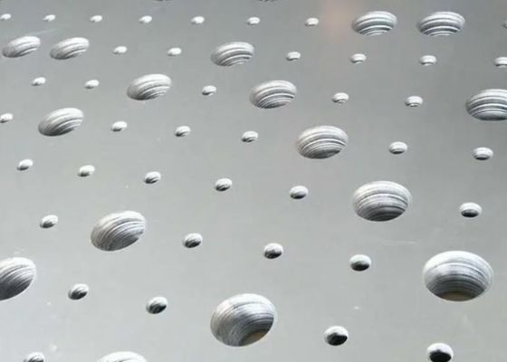0.2mm-10mm πάχος από ανοξείδωτο χάλυβα τρυπημένο φύλλο μετάλλου με προσαρμοσμένα μοτίβα τρύπων για βιομηχανικό εξοπλισμό και φίλτρα