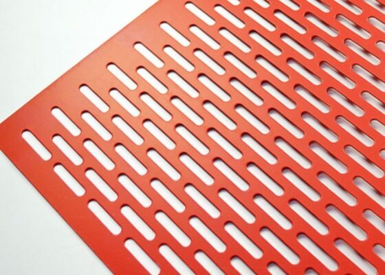 Flat sheet punched metal sheet polished powder coated galvanized thickness 0.5mm to 10mm κατάλληλο για εφαρμογές ελέγχου θορύβου και ασφάλειας