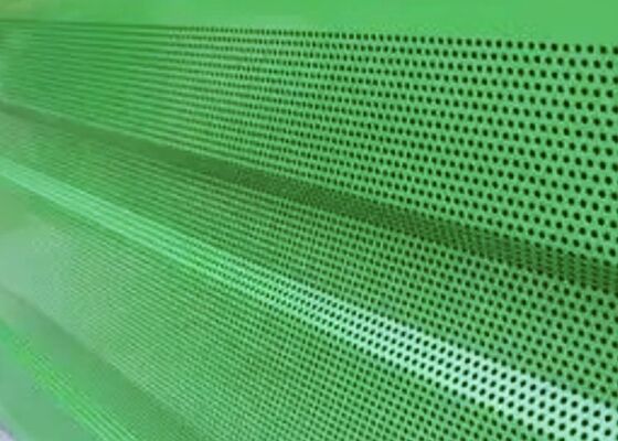 Flat sheet punched metal sheet polished powder coated galvanized thickness 0.5mm to 10mm κατάλληλο για εφαρμογές ελέγχου θορύβου και ασφάλειας