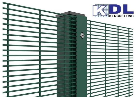 Το αντι PVC 358 ασφάλειας αναρρίχησης επιτροπών πλέγματος έντυσε το πράσινο πλέγμα καλωδίων 2.7m 3.0m