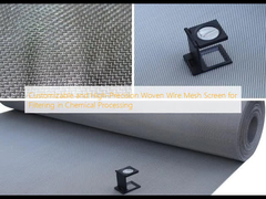 Προσαρμόσιμη και υψηλής ακρίβειας οθόνη πλέγματος από υφασμένο σύρμα για φιλτράρισμα στη χημική επεξεργασία